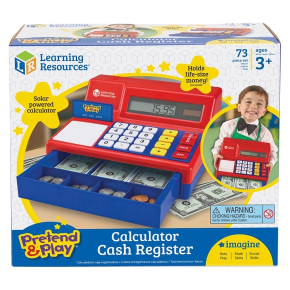 Learning Resources® Pretend & Play Calculator Cas - Picture 1 of 3